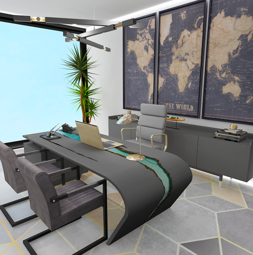 70 m²-es luxus iroda – modern elegancia, egyedi részletekkel